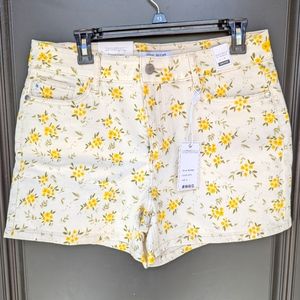Yellow Floral Shorts NWT